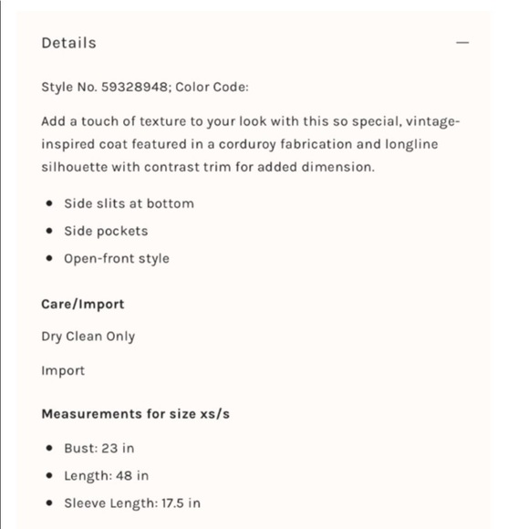 Free People Delphine Kimono Gold Coat XS/S - Picture 11 of 11